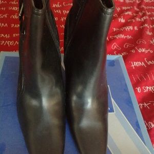 white mountain women black suede boot 8M